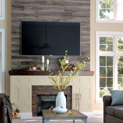 Laminate Flooring in Living room with entertainment area | House of Carpet